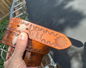 Phish leather belt