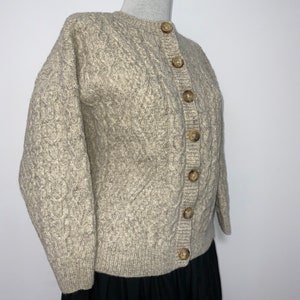 Reserved Tyrolean  sweater, wool Austrian  cardigan, Bavarian  sweater, trachten dirndl sweater, folk peasant sweater, cable knit cardigan