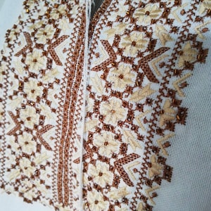 Beautiful embroidered shirt, beads embroidery, est europe shirt,Ukrainian  Beaded peasant shirt,Bead Embroidery,Beading,Seed, beadwork