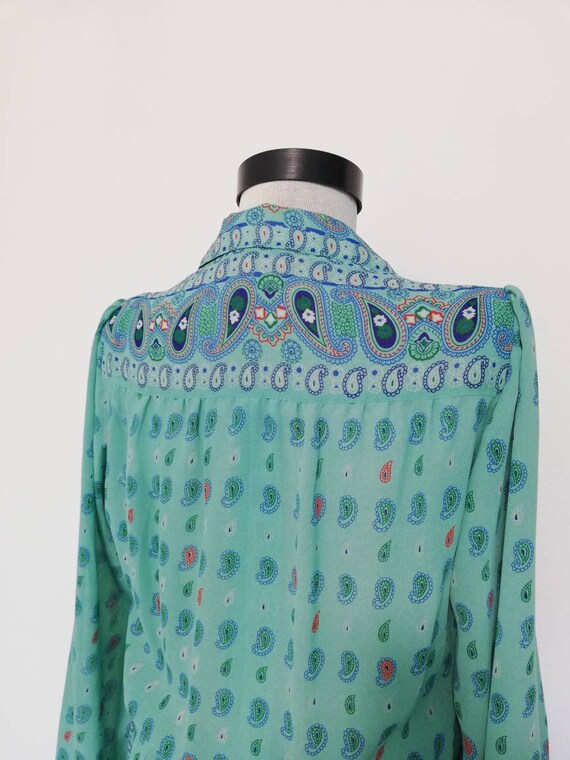 Vintage sage mint green dress from the 70's great con… Gem