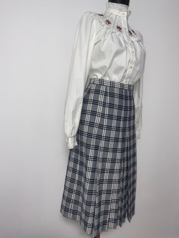 Vintage Antonette SkirtVintage Pleated SkirtFranz Haushoffer SkirtSecretary SkirtMidi Pleated SkirtOffice Outfit1980s Skirt