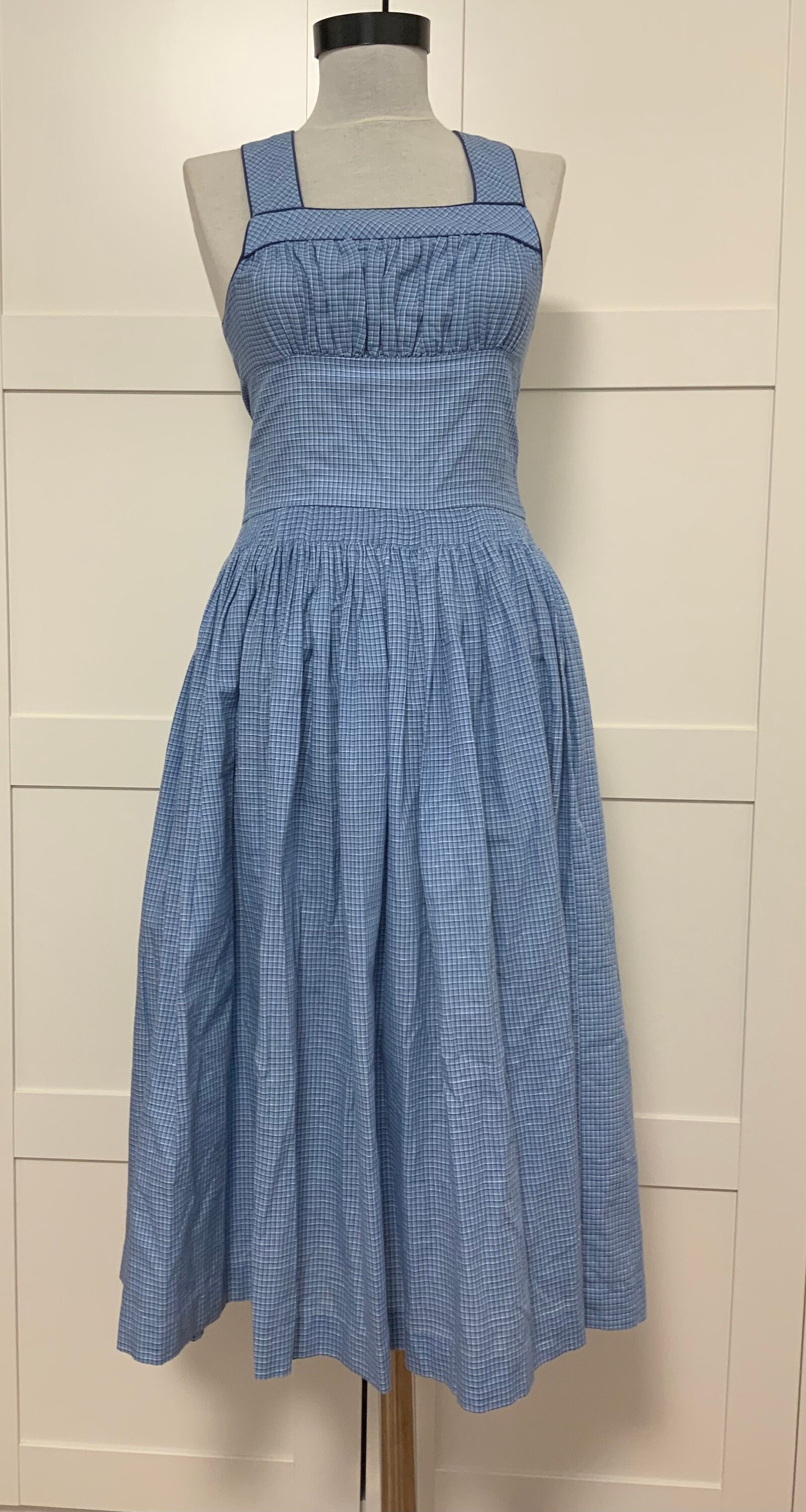 Vintage Dirndl Dress Checkered Dirndl Trachten Prairie - Etsy
