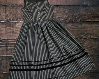 Prachtige vintage SPORTALM zwarte dirndl, trachten/prairie/Oktoberfest/Duits-Oostenrijkse jurk, Tiroolse folkloristische outfit MAAT D46 (L/XL)