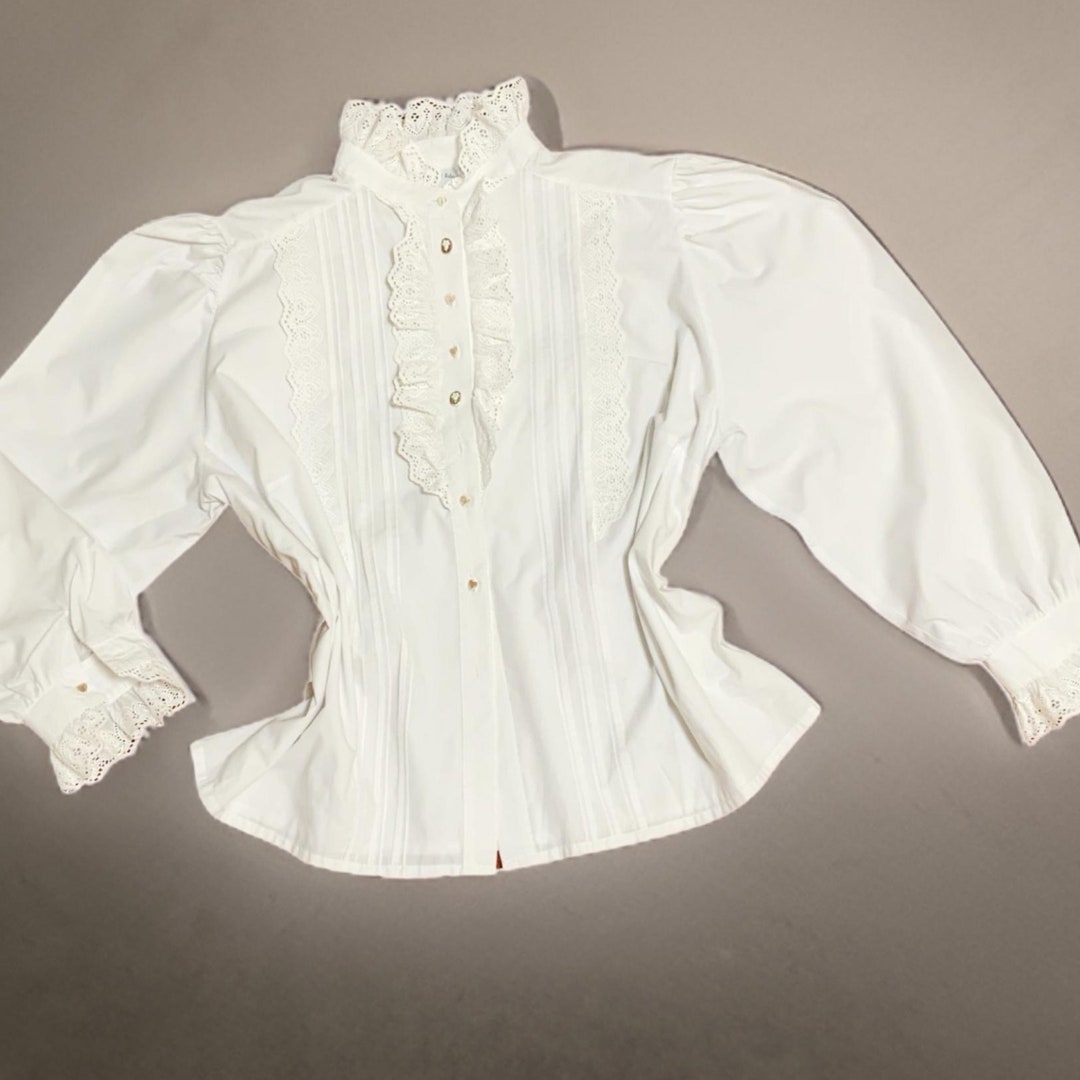 Embroidered Peter Pan Collar Blouse main image 1