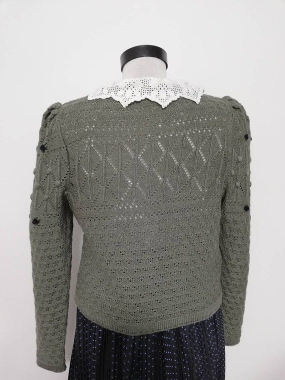 Tyrolean  knit sweater, wool sweater, Austrian Ca… - image 6