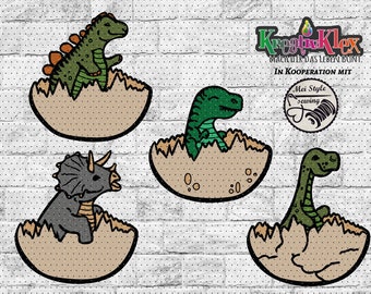 Aunt Gisi Dinosaur Dino Modern Summersweat Lillestoff
