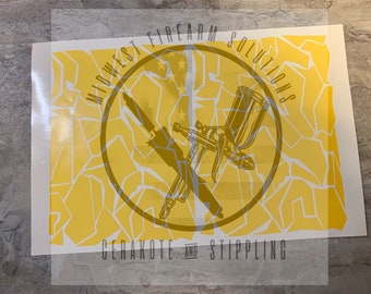 Splinter Camo Vinyl Stencil