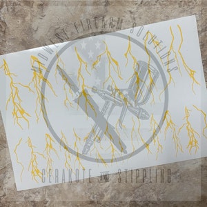 Lightning Bolt Vinyl Stencil