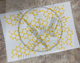 Molecule Vinyl Stencil