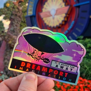 Vintage Dreamport Sticker (holographic/standard)