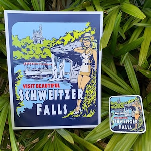 Vintage Schweitzer Pin Up Print