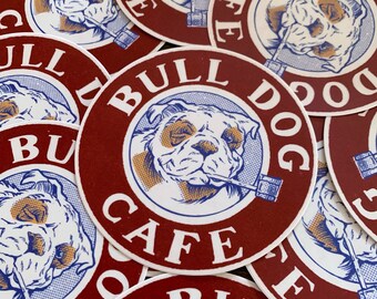 Bulldog Cafe Sticker