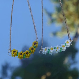 Sunflower Necklace | Daisy Necklace | Sunflower Chain | Daisy Chain
