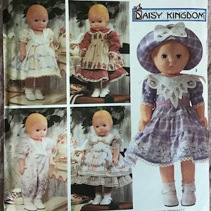 Daisy Kingdom Heirloom Doll Clothes (16” - 17”) Sewing Pattern #7497 UNCUT