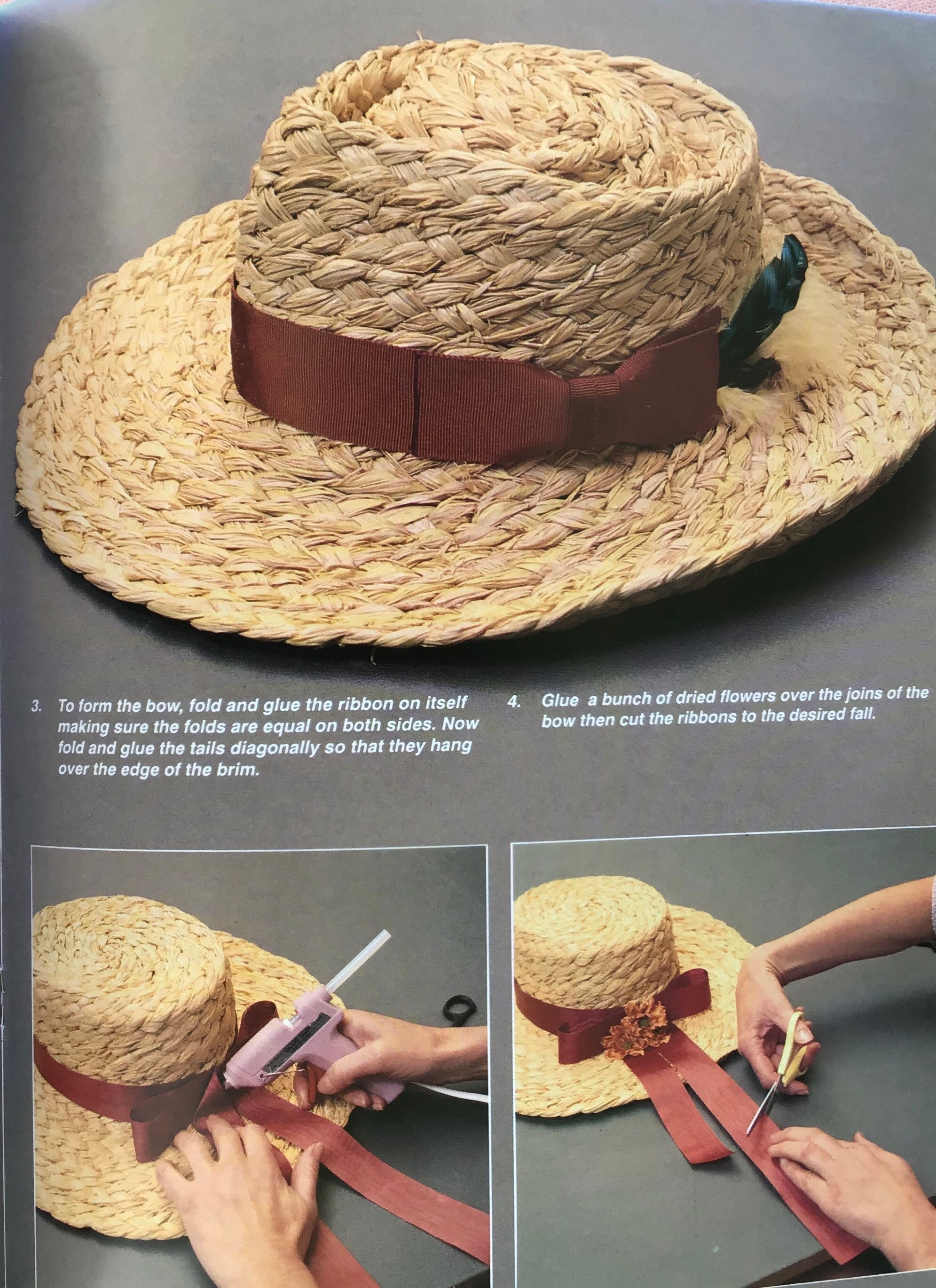 Raffia Hat Making Step by Step Guide Make & Decorate Etsy