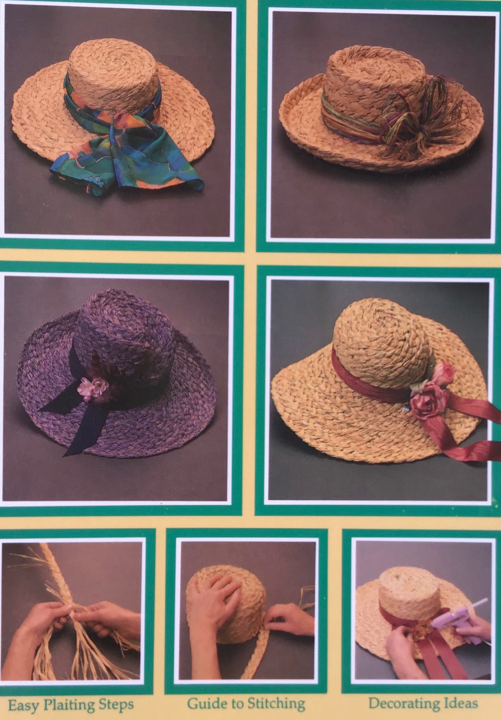 Raffia Hat Making Step by Step Guide Make & Decorate Etsy