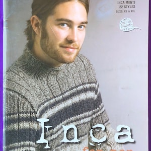 Patons #1232 Inca Knits for Men - 22 Multi Size XS to XXL