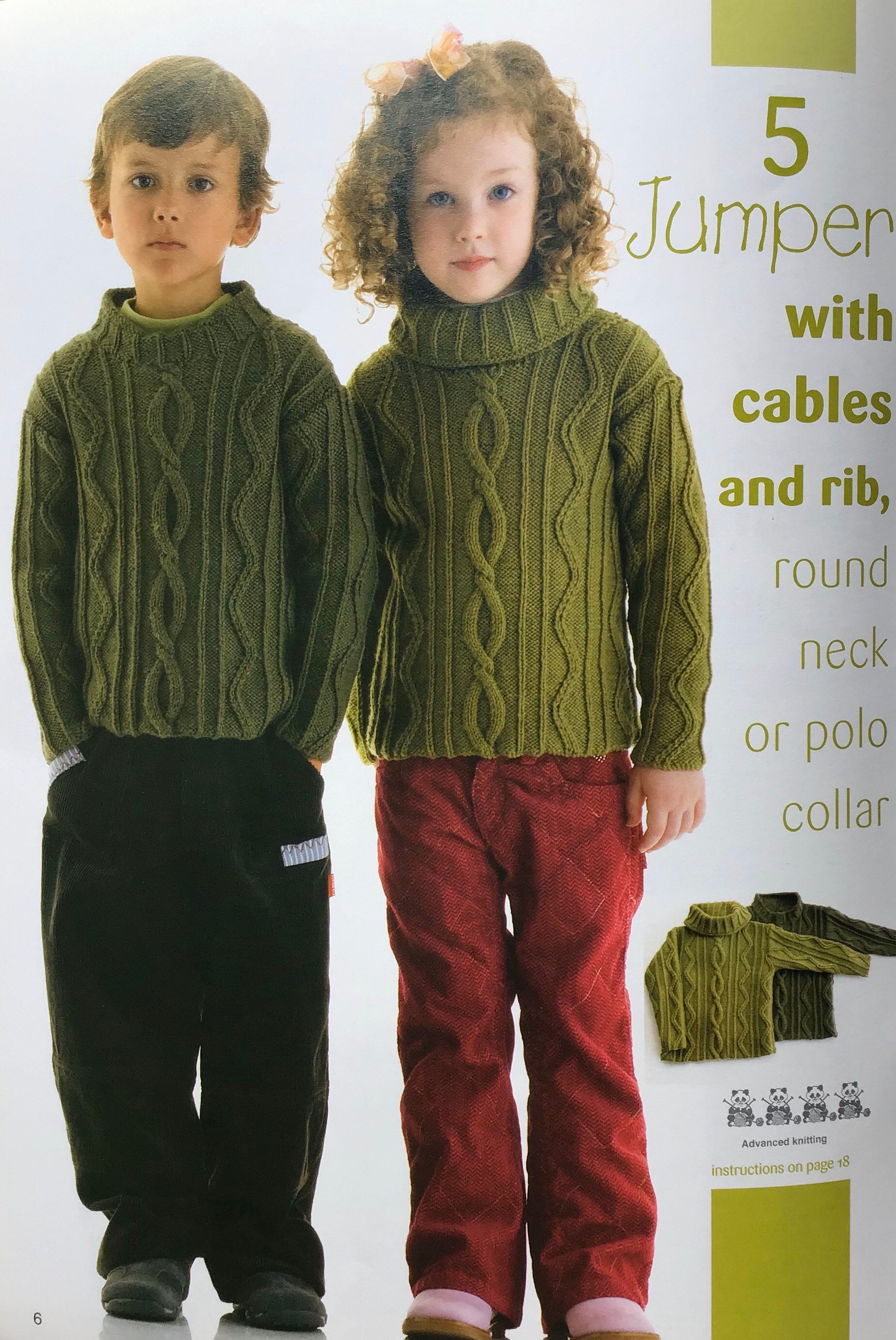 PANDA 204 Knitting For KIDS 8 Ply Hand knitted Patterns Etsy