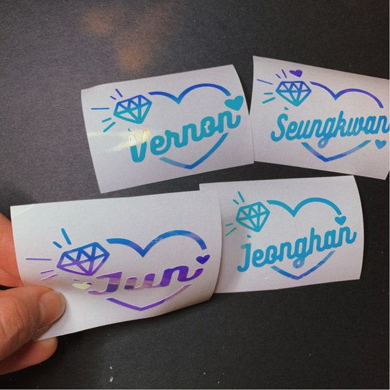 KPOP Seventeen SVT Holográfico Caratbong Lightstick Car Laptop España