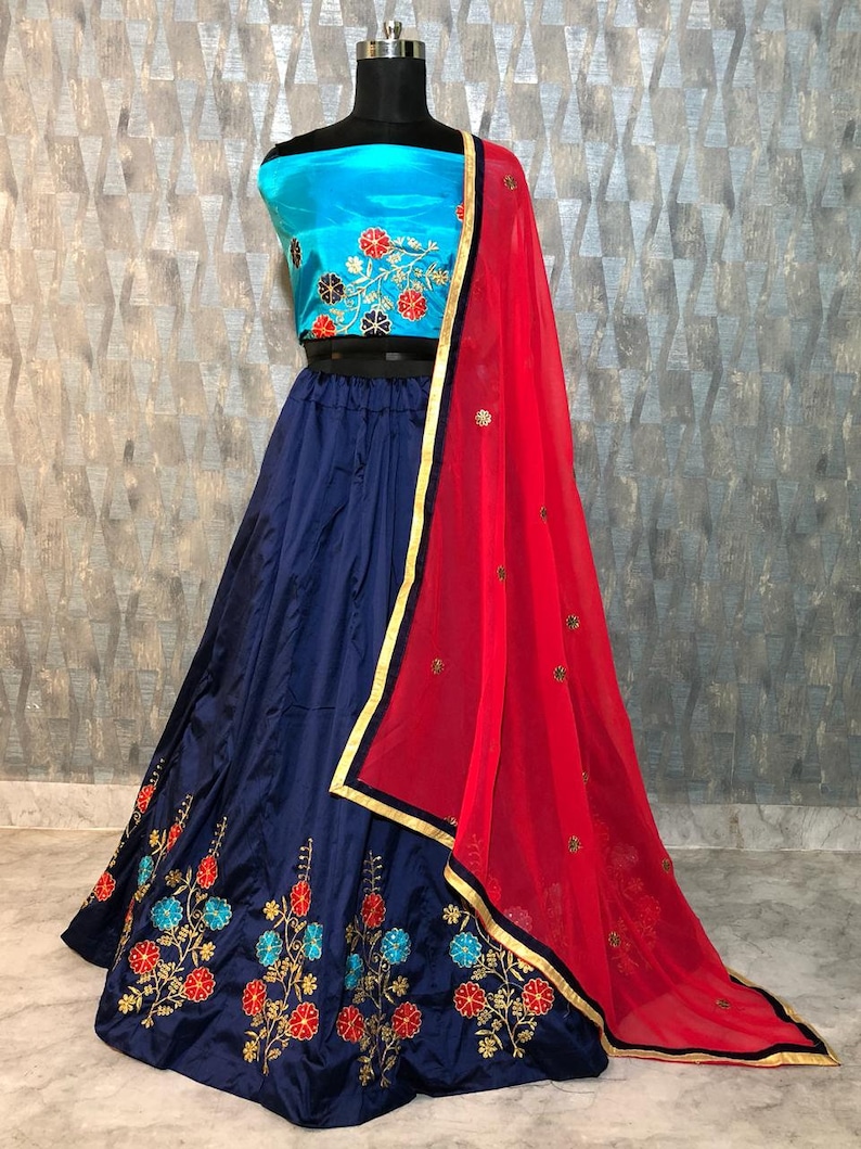 New Wedding Dress Lehenga Choli Indian Bridesmaids Dress Ethnic Party Evening Wedding Wear Dress Fancy Top Lehenga Set For Women