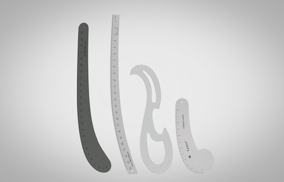 Digital Pattern Drafting Ruler Curves for CLO3D/Marvelous Designer Pattern  Making 2D/3D - French Curve/Hip Curve/Arm Hole Curve