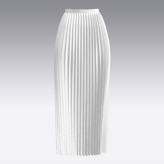 3D Digital Garment Women's Pleated Skirt Clo3d/marvelous