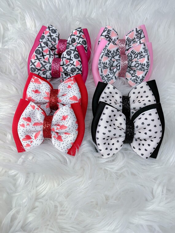 PUFF BOWS Big Bow Headbands Big Baby Bows Big Bow on Nylon Etsy