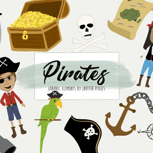 Pirate Clipart / Pirate Graphics / instant download