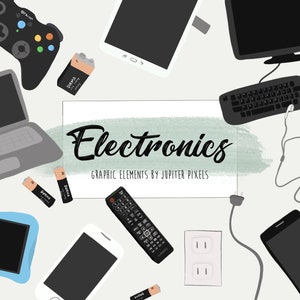 Elektronik Clipart / Technologie Grafik / digitaler Download