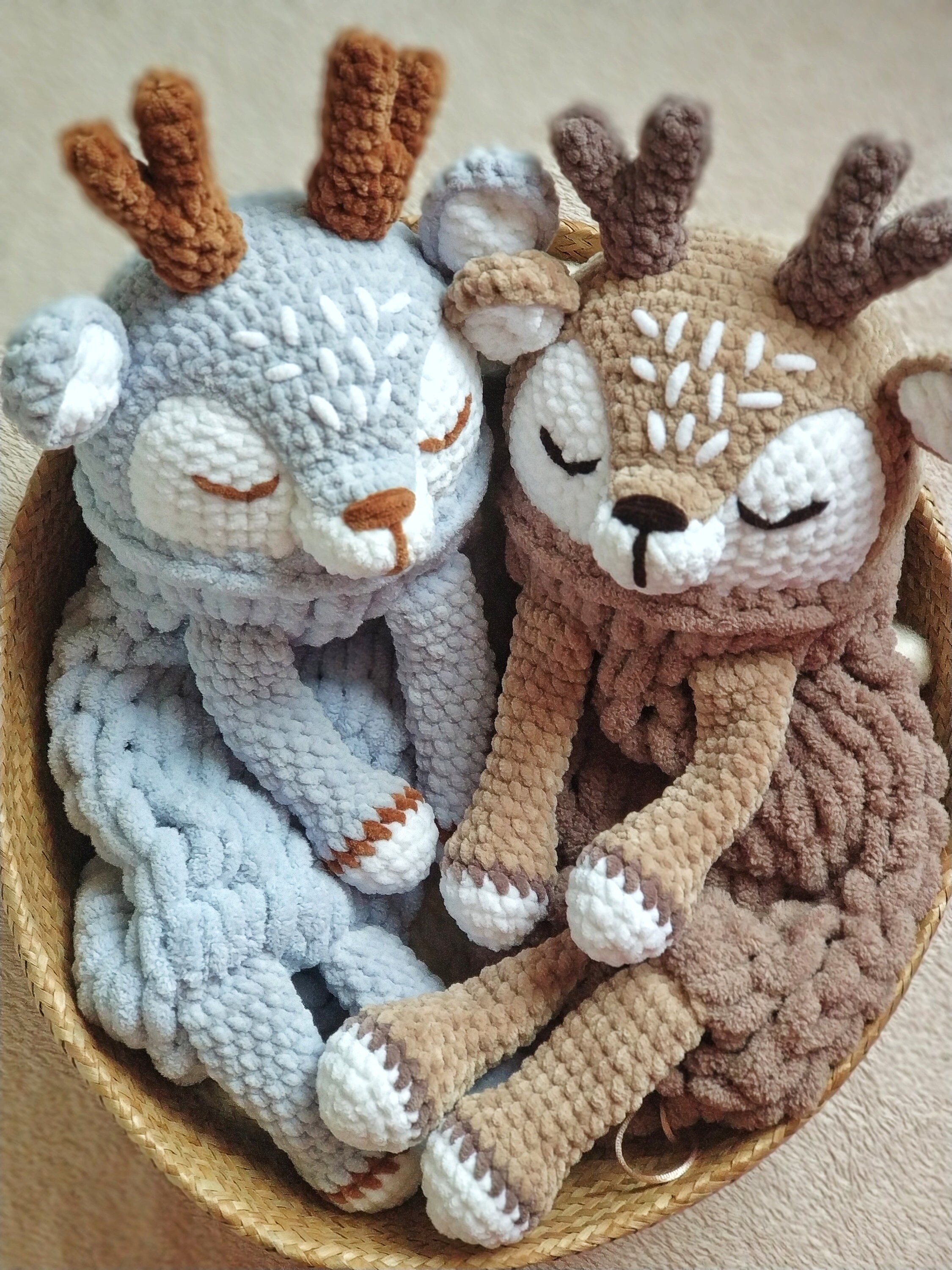 Plush deer Pajama bags stuffed animals plush deer nursery Etsy