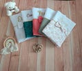 Personalized baby health record book cover with embroidered name - Personalized birth gift - Christening gift - Many colors product logo