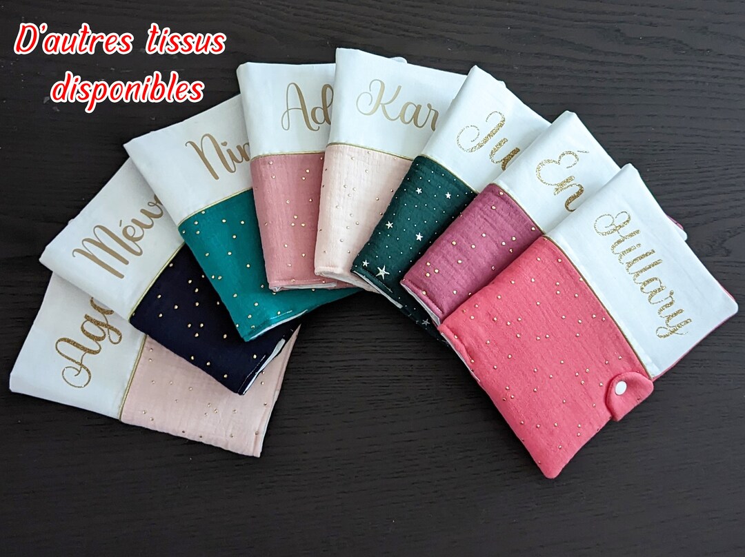 Protège carnet de santé personnalisé Protège carnet en double - Etsy France