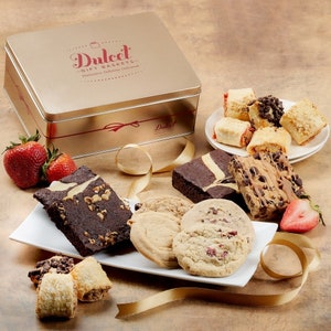 Cookie Box, Assorted Brownies, Snack Signature Tin Gift Basket for Sympathy, Get Well & More