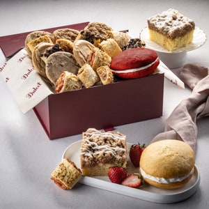 Gourmet Dessert Sampler Gift Box with Assorted Cookies and Bakery Treats Family Gift Basket Baked Goods Sweet Surprise Box For Mom