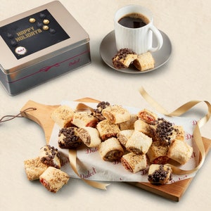 Assorted Rugelach Gift Box | Luxury Dessert Tin |Holiday Gift Tin | Deluxe Pastry Gift | Dessert Gift Box | Gourmet Christmas Gift