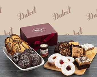 Gourmet Dessert Sampler Gift | Marble Pound Cake | Assorted Cookies | Raw Honey Sampler | Wedding Gift | Corporate Client | New Home Gift