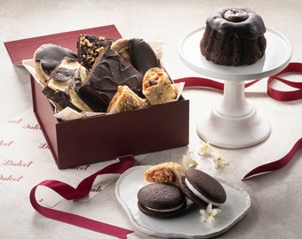 Chocolate Lovers Gift Box | Gourmet Dessert Box | Sympathy Gift | Dessert Sampler Box | Dessert Gift Basket | Thinking of You | Whoopie Pie