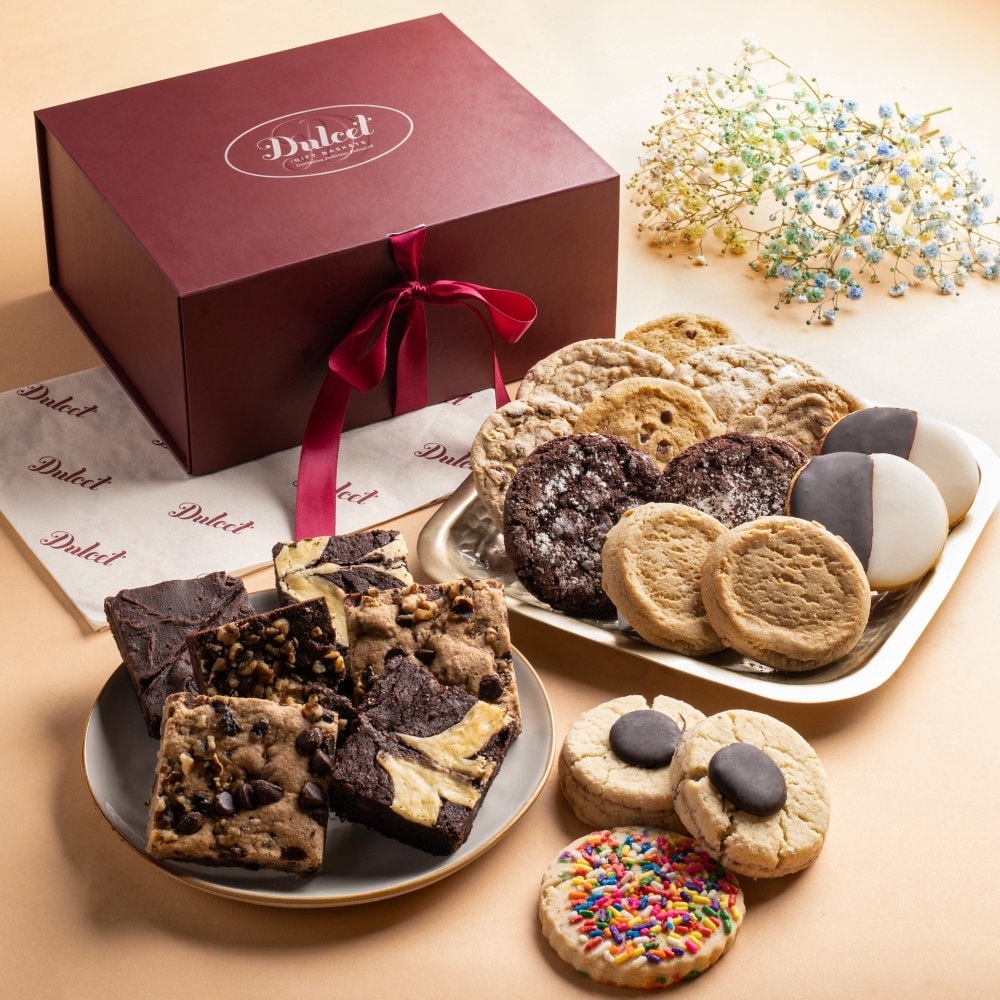 Assorted Cookies & Brownies Gift Box | Gourmet Bakery Sampler | Classic ...