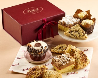Sweet Treats Gift Box | Peanut Butter Cupcakes | Gourmet Bakery Gift | Realtor Closing Gift | Anniversary Gift | Get Well Soon Dessert