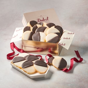 NY Black & White Cookies Gift Tin | Gourmet Bakery Treat | Get Well, Thank You, Sympathy Gift | Holiday and Congrats Box by Dulcets