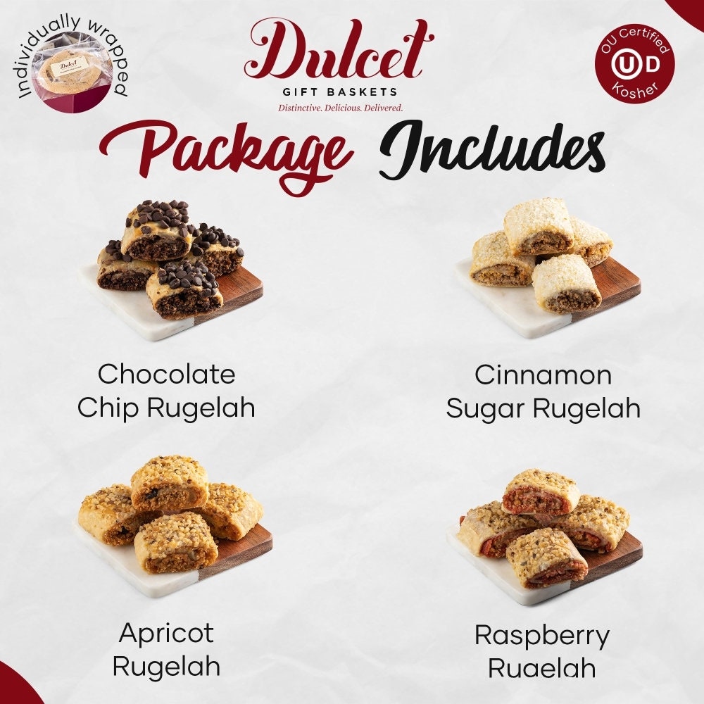 Dulcet Gift Baskets Assorted Rugelach Fillings of Chocolate Etsy