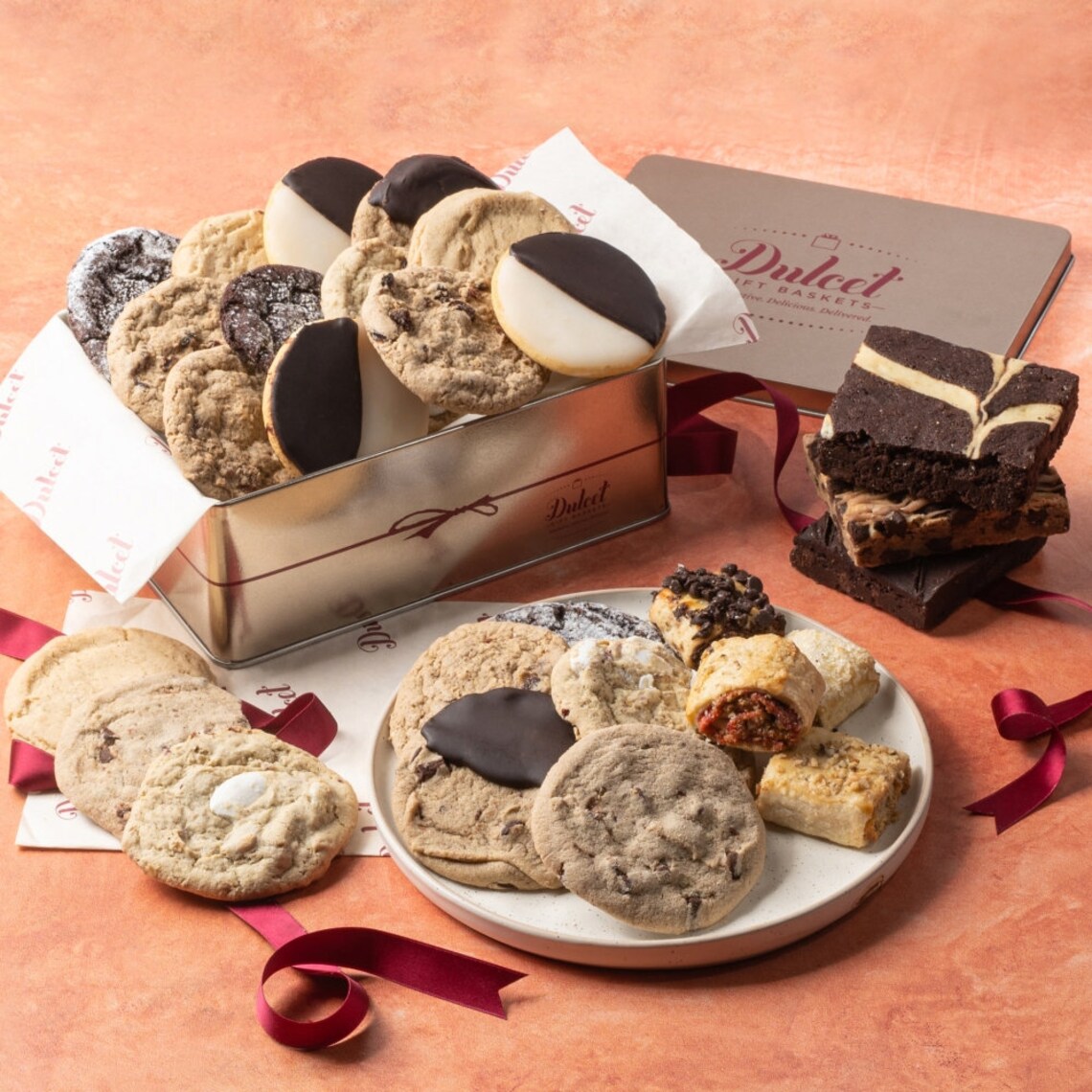 Dulcet Gift Basket Party Tin Box Sweet Treats Snack Care Etsy