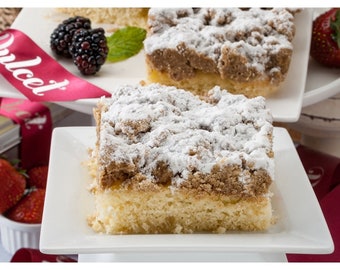 Dulcet Original Old Fashioned Crumb Cake Gourmet Gift Basket, ideal for birthday, get well, Sympathy, thank you, top gift!