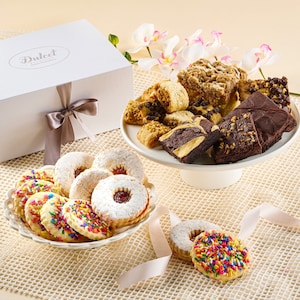 Gourmet Spring Desserts Gift Box | Assorted Cookies | Sympathy Gift | Bakery Style Cookies | Corporate Clients | Gourmet Brownies