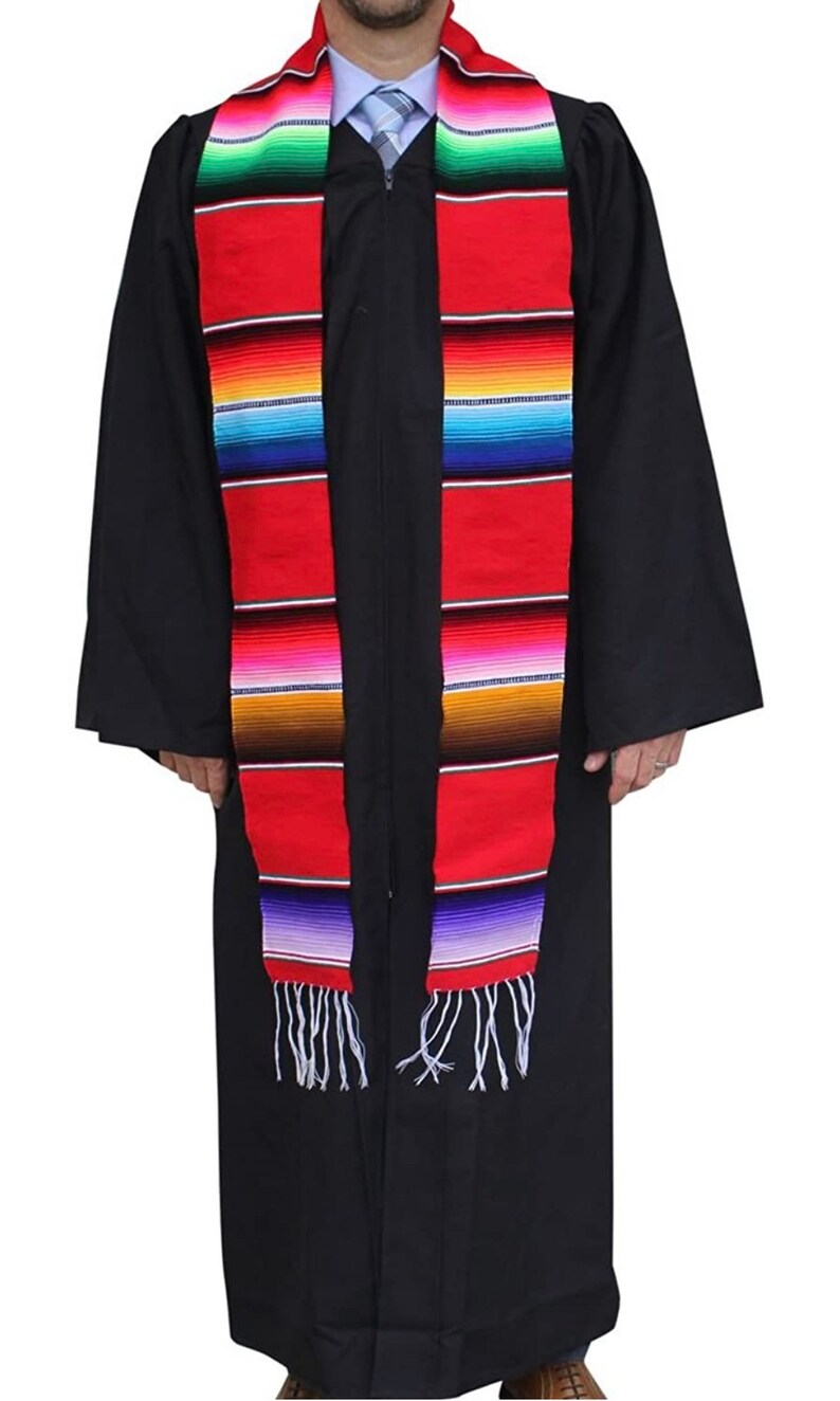 Mexican serape graduation sash stole Mexican Sarape blanket Etsy
