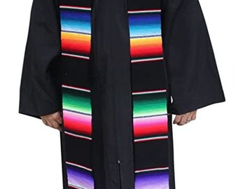 Mexican Serape Stole Graduation Sash Thick Authentic Mexican Blanket