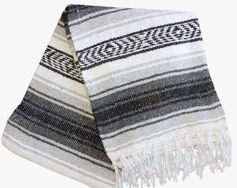 Hand Woven Mexican Falsa Blanket Great for Yoga, Beach, Pic-nic or Festival