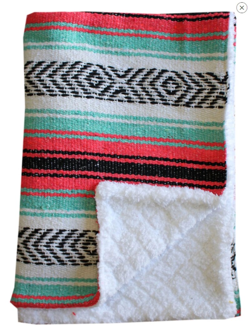 Mexican Baby Blanket Super Soft Sherpa Authentic Mexican Etsy