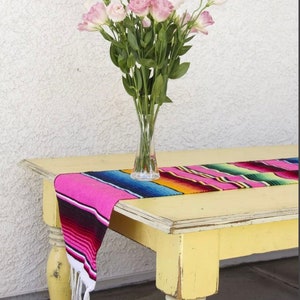 Mexican serape Blanket Table Runner for Fiesta, Weddings, Showers, Cinco de Mayo