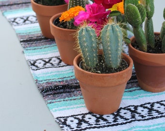 Mint Mexican Blanket Table Runner for Fiesta, Weddings, Showers, Cinco de Mayo